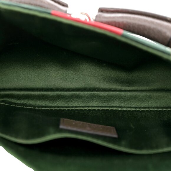 Canvas Web Stripe Small Chain Shoulder Bag - Picture 4 of 5